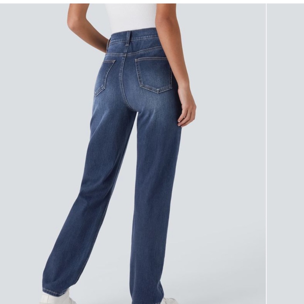 HALARA High Rise Blue Women's Jeans - Picture 6 of 7